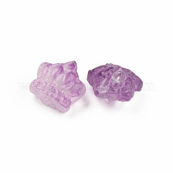 Двухцветный прозрачный стеклянный шарик&nbsp;GLAA-Q092-02-C08