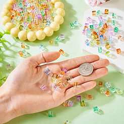 66 шт. 6-цветные прозрачные стеклянные бусины для выпечки&nbsp;DGLA-TA0001-31