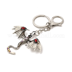Брелки с подвеской из сплава дракона и стразами&nbsp;KEYC-G065-01D