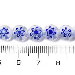 Ручной работы millefiori стеклянные бусины нитки&nbsp;LAMP-G164-12I