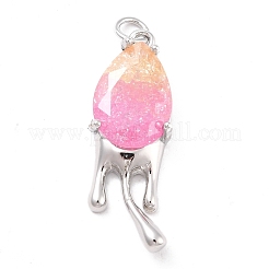 Экологически чистая латунь со стеклянными подвесками&nbsp;KK-K268-11