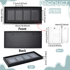 Прозрачная пластиковая рамка для отображения торговых карточек&nbsp;AJEW-WH0248-948