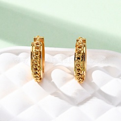 Серьги-кольца из нержавеющей стали 304&nbsp;EJEW-D331-16G