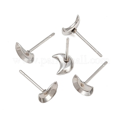 Не тускнеющие серьги кабошоны оправы из нержавеющей стали 304 серьги-гвоздики пустые оправы&nbsp;X-STAS-Q170-08