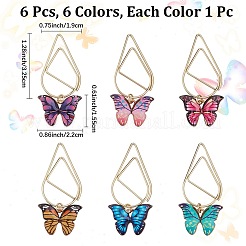 6 шт. скрепки из углеродистой стали&nbsp;AJEW-CP00009