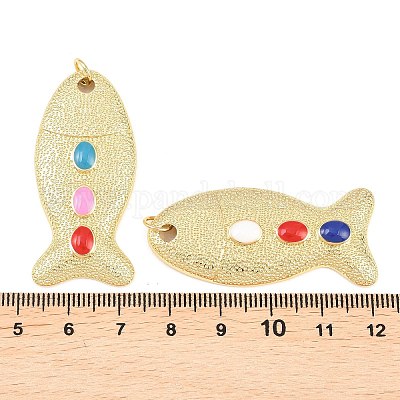 Латунь эмаль подвески&nbsp;KK-C162-059G-1