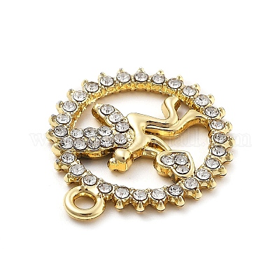 Подвески из сплава и страза&nbsp;FIND-U026-04G-1