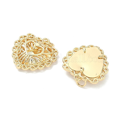 Выдолбленные латунные подвески&nbsp;KK-G555-10G-1