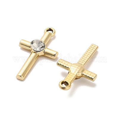 Подвески из сплава и страза&nbsp;FIND-I043-09G-1