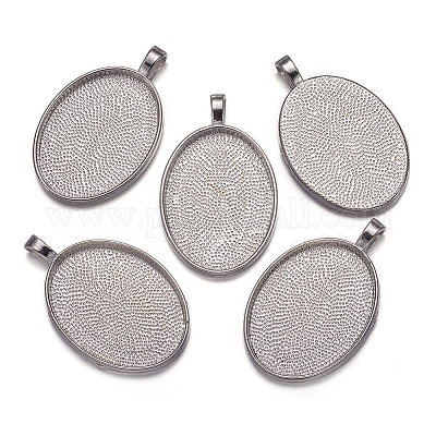 Сеттинги для кулона(кабошонов)&nbsp;LS-PALLOY-A15657-N-NF-1