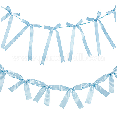 2 стиль баннеры с бантом из ткани&nbsp;AJEW-SP0002-70D-1