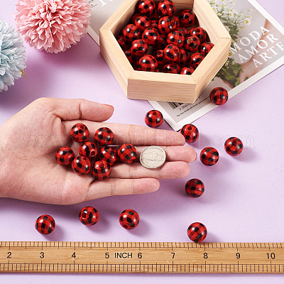 Натуральные деревянные бусы&nbsp;WOOD-TAC0010-05B-1