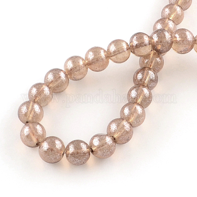 Прозрачный лак окрашенные стекла шарик нити DGLA-R050-4mm-12-1