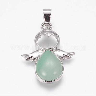 Естественный зеленый авантюрин подвески&nbsp;G-G651-A13-1