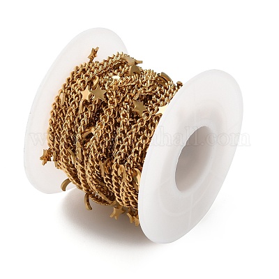 Цепи панцирного крепления из нержавеющей стали 304 с подвеской в виде звезды CHS-F020-03G-02-1