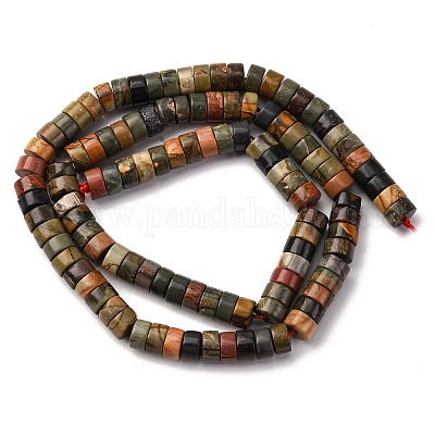 Натуральная полихромная яшма/камень Пикассо/нити бус из яшмы Пикассо&nbsp;G-Z006-C42-1