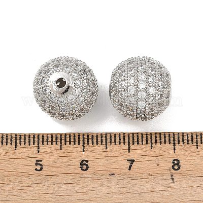 CZ латунные микро проложить кубического циркония круглых бусин&nbsp;LS-ZIRC-L017-05P-1