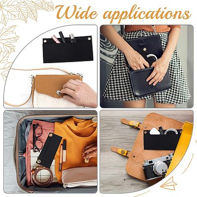 4 шт. 4-х стильный вставной органайзер для кошелька из шерстяного фетра&nbsp;DIY-CN0002-10-1