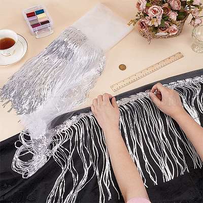 5 ярд полиэстеровой ленты для бахромы в виде листьев&nbsp;OCOR-BC0007-66-1