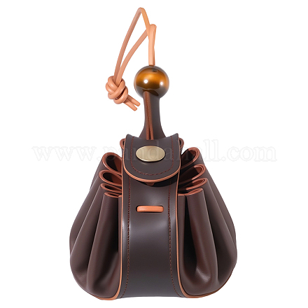 Кошельки для монет из коровьей кожи с завязками AJEW-WH20049-45B-1