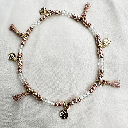 Браслеты на ногу из пластика с кисточками FS-WGB8A48-16-1