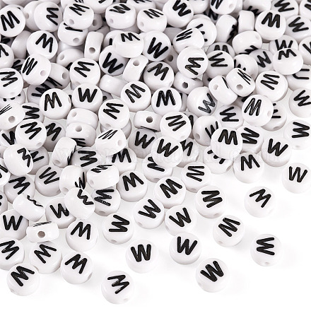 500шт акриловые бусины&nbsp;SACR-TA0001-55W-1