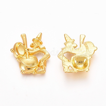 Кабошоны из сплава Хэллоуина&nbsp;PALLOY-WH0068-17G-1