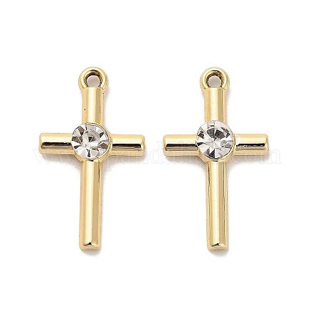 Подвески из сплава и страза&nbsp;FIND-I043-09G-1