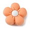 Silicone Beads, Flower, Light Salmon, 26x27x10mm, Hole: 2mm