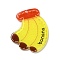 Acrylic Pendants, Fruits, Banana, 39.5x33x2mm, Hole: 2mm