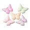 Plastic Cabochons, Butterfly, Mixed Color, 30x37x5mm