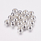 Tibetan Style Spacer Beads, Round, Lead Free & Cadmium Free, Silver, 5x4mm, Hole: 1.5mm