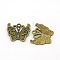 Alloy Pendants, Lead Free and Cadmium Free, Butterfly, Antique Bronze, about 20mm long, 23mm wide, 2mm thick, hole: 1.5mm