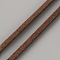 Faux Suede Cords, Flat, Saddle Brown, 2.4x1.5mm, about 98.43 Yards(90m)/Roll