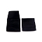 Velvet Envelope Pouches for Jewelry, Square, Black, 9x9cm
