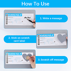 Посадочный талон-сюрприз со скретч-сюрпризом&nbsp;DIY-WH20011-31B