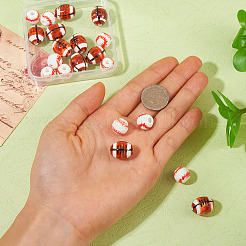 20шт 2 стиля фарфоровые бусины ручной работы&nbsp;PORC-TA0001-11