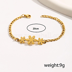 201 браслет из звеньев цепи панцирного плетения из нержавеющей стали&nbsp;GH1682