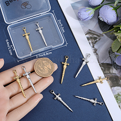 12 шт. подвески из нержавеющей стали 304 двух цветов&nbsp;STAS-BBC0005-57