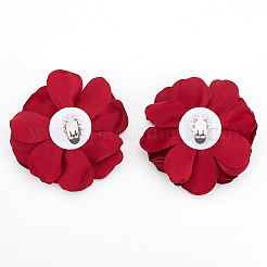 Цветочные украшения для обуви из полиэстера&nbsp;AJEW-WH0471-100B