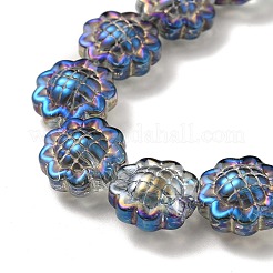 Прозрачные стеклянные бусины гальваническим пряди&nbsp;LS-GLAA-G098-04K