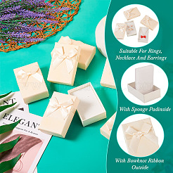 Подарочная коробка прямоугольного бумажного набора ювелирных изделий&nbsp;CON-TAC0013-01C