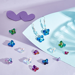 60шт. 15 подвески из фактурного стекла&nbsp;GLAA-GA0001-61