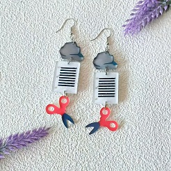 Акриловые серьги болтающийся&nbsp;FS-WG73DC4-01