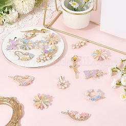 4 сумка 2 стиля заколки для волос из сплава и смолы&nbsp;PHAR-SC0001-005