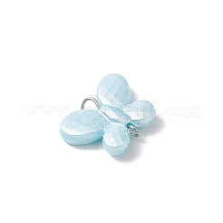 Непрозрачные акриловые подвески-бабочки&nbsp;PALLOY-JF04284-01