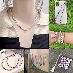 15 цвет непрозрачных акриловых бусин&nbsp;MACR-TA0001-69