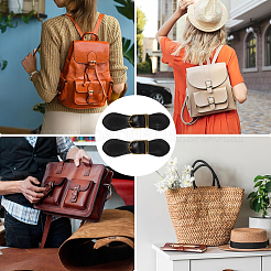 Вырезанная полая 2шт кожаная пряжка-тогл&nbsp;AJEW-CL0001-26A