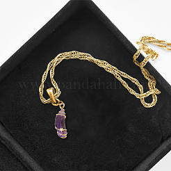 16 шт подвески из медной проволоки с натуральным драгоценным камнем&nbsp;FIND-DC0003-66