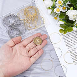 120 шт. 2 цвета фурнитура для сережек-колец из хирургической нержавеющей стали 316&nbsp;STAS-HS0001-25